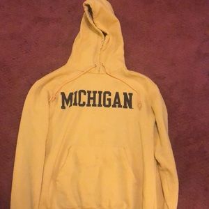 University of Michigan hooded sweatshirt